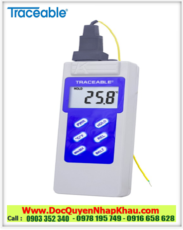 Nhiệt kế Nhiệt độ K –200 đến 1300°C, 4003 Traceable® Waterproof Type K Thermometer
